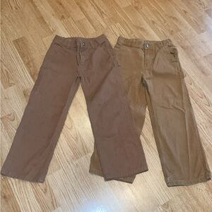 2 pairs of Carhartt cargo pants size 6
